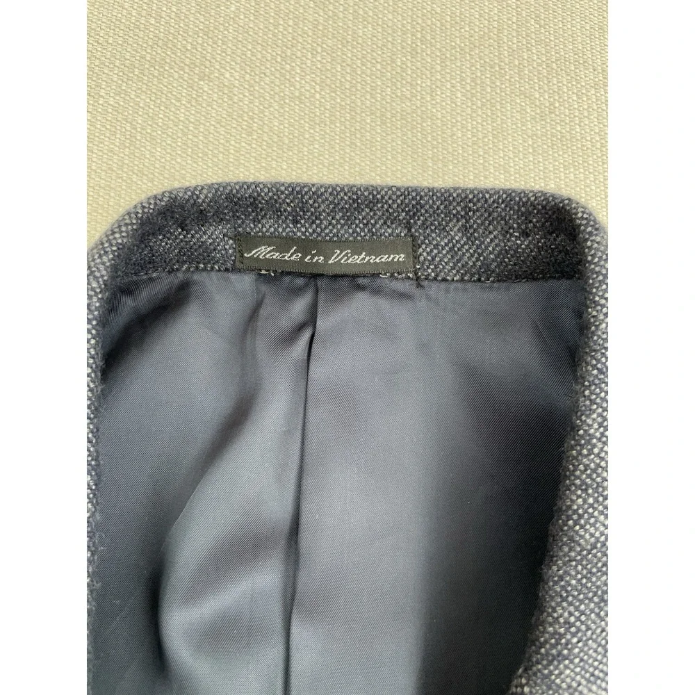 Club Room By Charter Club Wool Cashmere Blazer Blue Size R38 Single‎ Vented